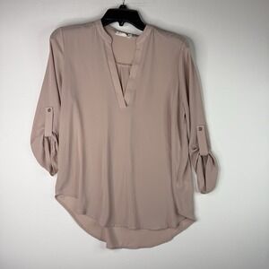 Lush Pale Pink Blouse Small